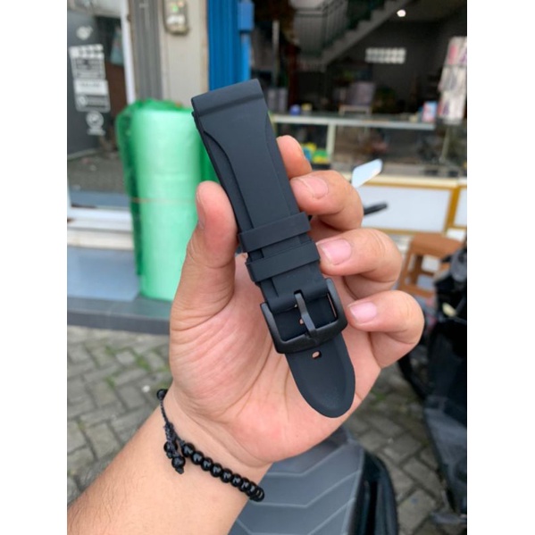 Strap Tali jam Tangan Silicon tebal berkualitas Size 24MM