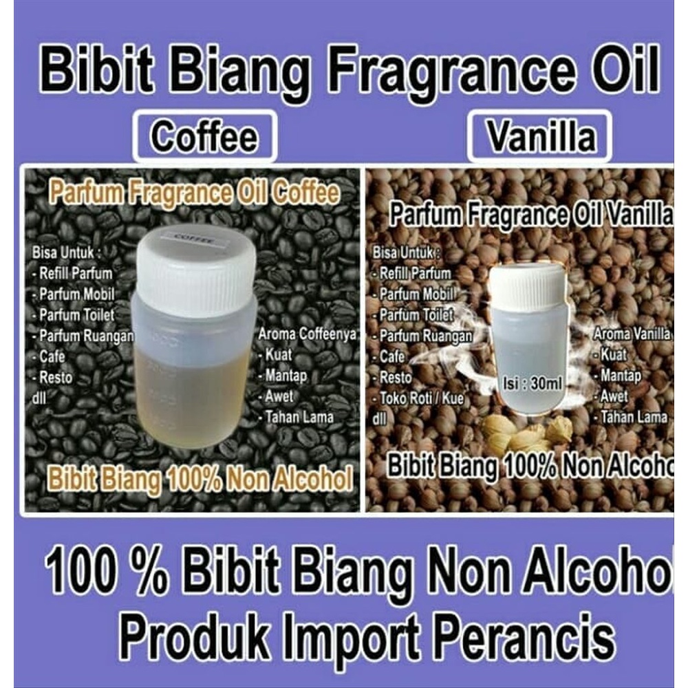 Bibit Biang Parfum Aroma Coffee 30ml Fragrance Oil Aroma Coffee 100%