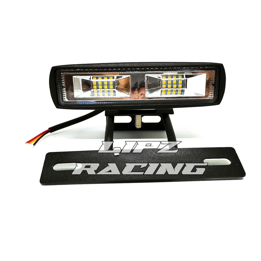 LAMPU TEMBAK LED / LAMPU SOTOR LED BAR MODEL 4596 CAHAYA PUTIH + BREKET RX-KING