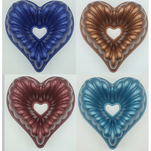 Loyang Hati / Loyang Heart  / Loyang Bundt Pan Elegant Heart w/Mix