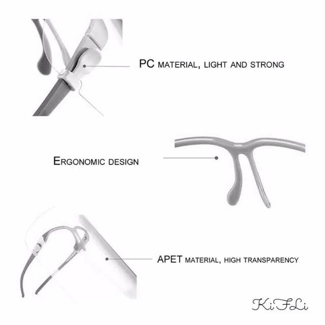 Face Shield Kacamata / Face Shield Nagita READY STOCK