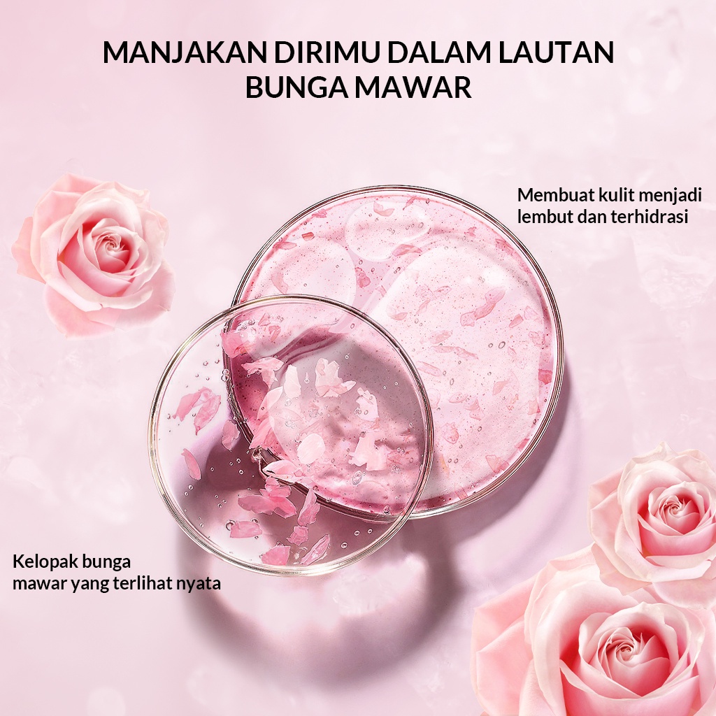 Masker Wajah Rose Petal/Masker Kelopak bunga mawar Osmanthesus Masker pemutih wajah