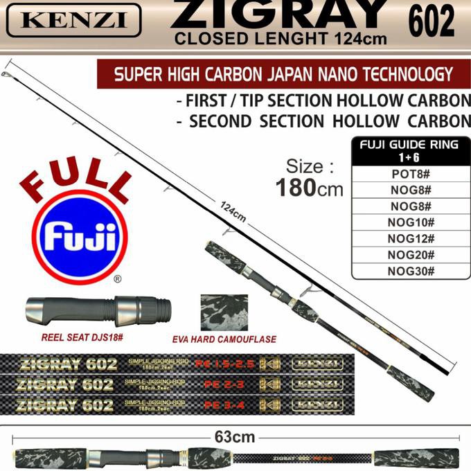 Joran Spinning Kenzi Zigray PE 2 - 3 Kode 220