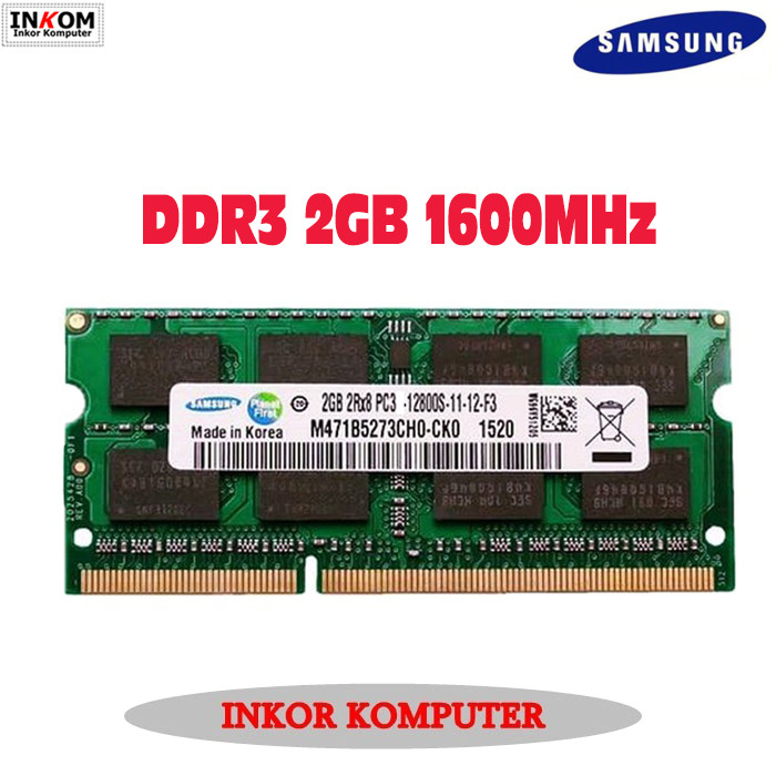 Memory Ram Laptop DDR3 2GB 12800 Sodimm