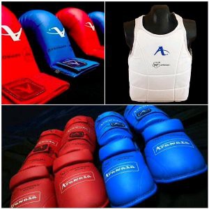 Arawaza footprotector wkf approved shindekker pelindung kaki karate kumite