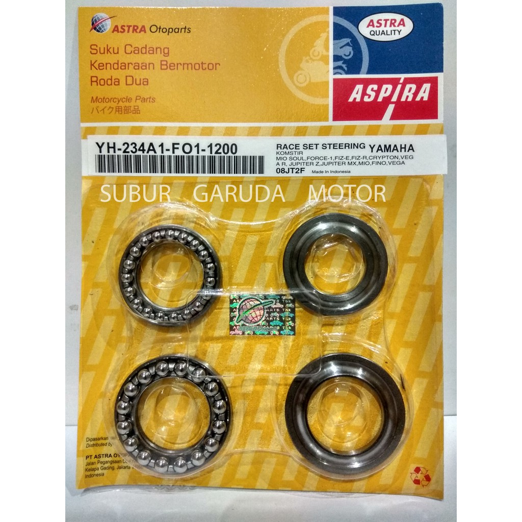 KOMSTIR MIO JUPITER RX KING VEGA F1ZR BEARING MOTOR MERK ASPIRA KUALITAS ORISINIL