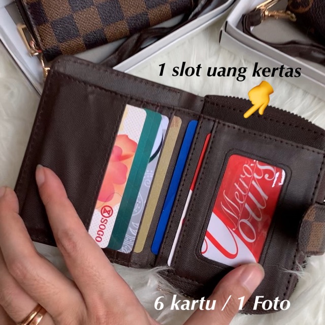 DOMPET MINI 12cm dompet kartu resleting koin import batam free box