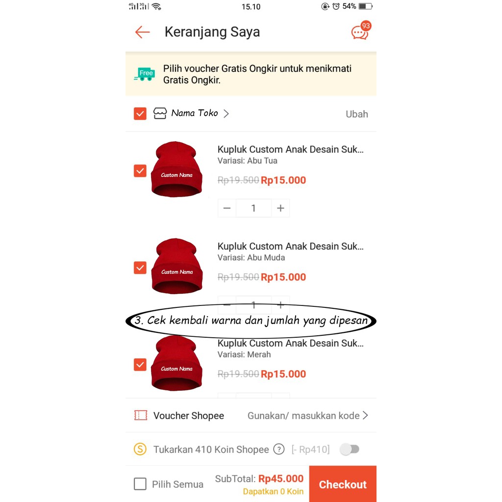 Kupluk Custom Bordir Anak Gratis Nama Suka Suka-5