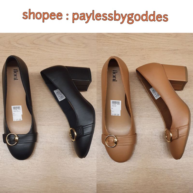 Jastip Termurah Payless by Goddes Sepatu Hak High Heels Block Fioni Kotak Tahu Chunky Manny SALE