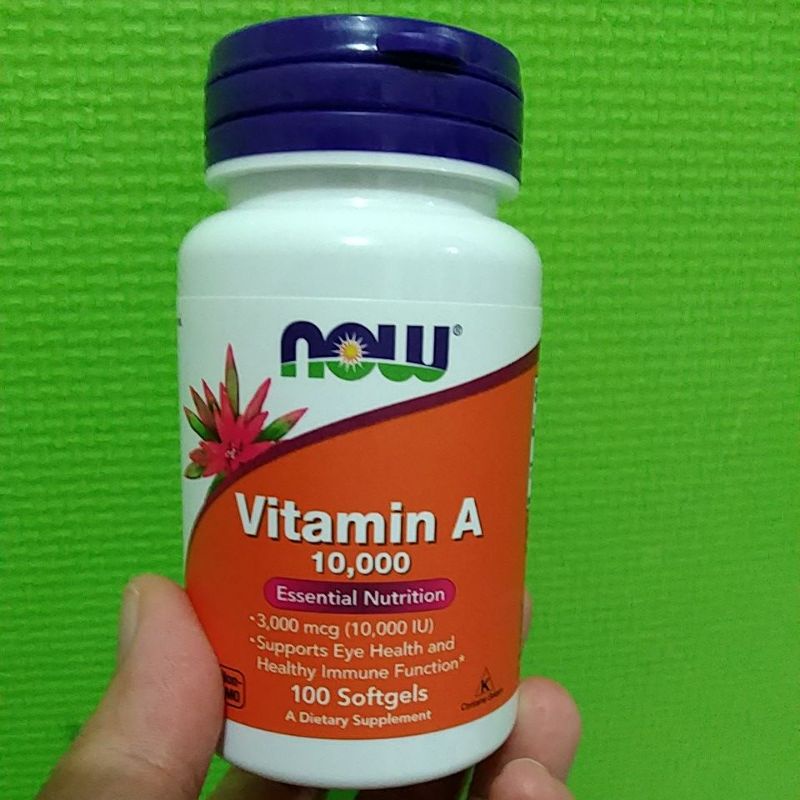 NOW Vitamin A 10,000 IU 100 softgels