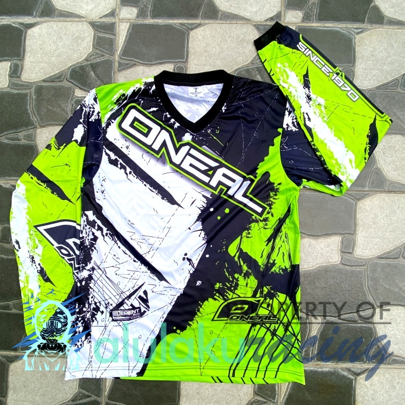 Jersey, Celana, Sarung Tangan &amp; Sepatu Fullprint with Protectors Fullset MX Trail Motocross - Paket Bundling ONCTFG040104-F44