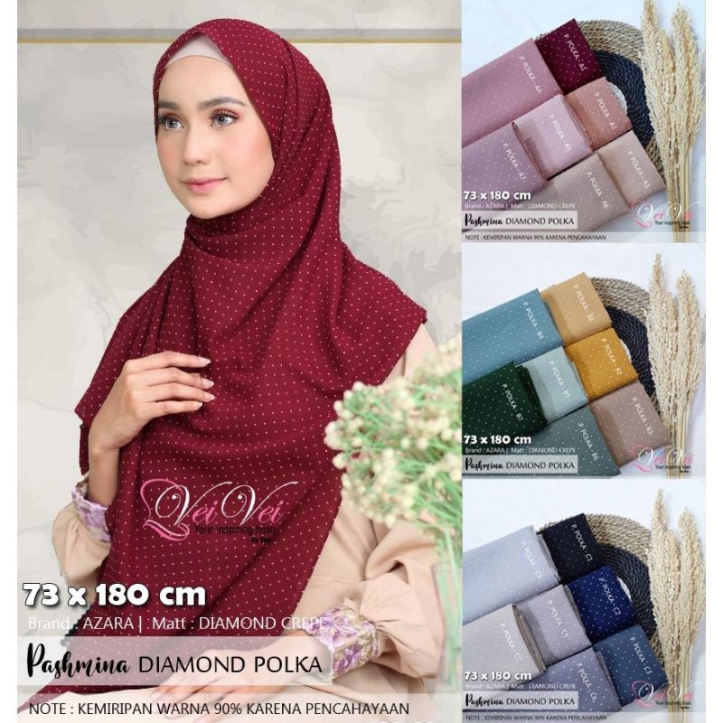 PASHMINA POLKADOT// POLKA CERUTY// ORI BY AZARA