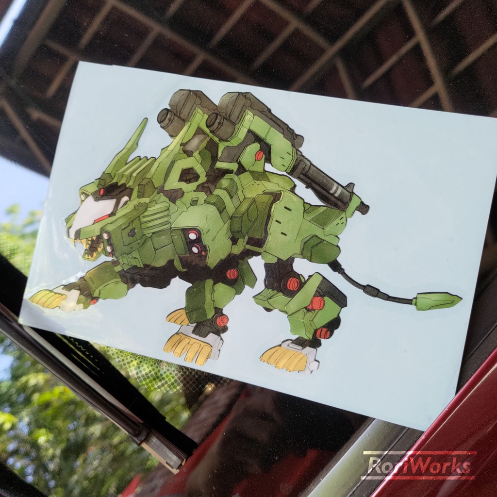 Stiker Kiss cut - Liger Zero Panzer | ZOIDS
