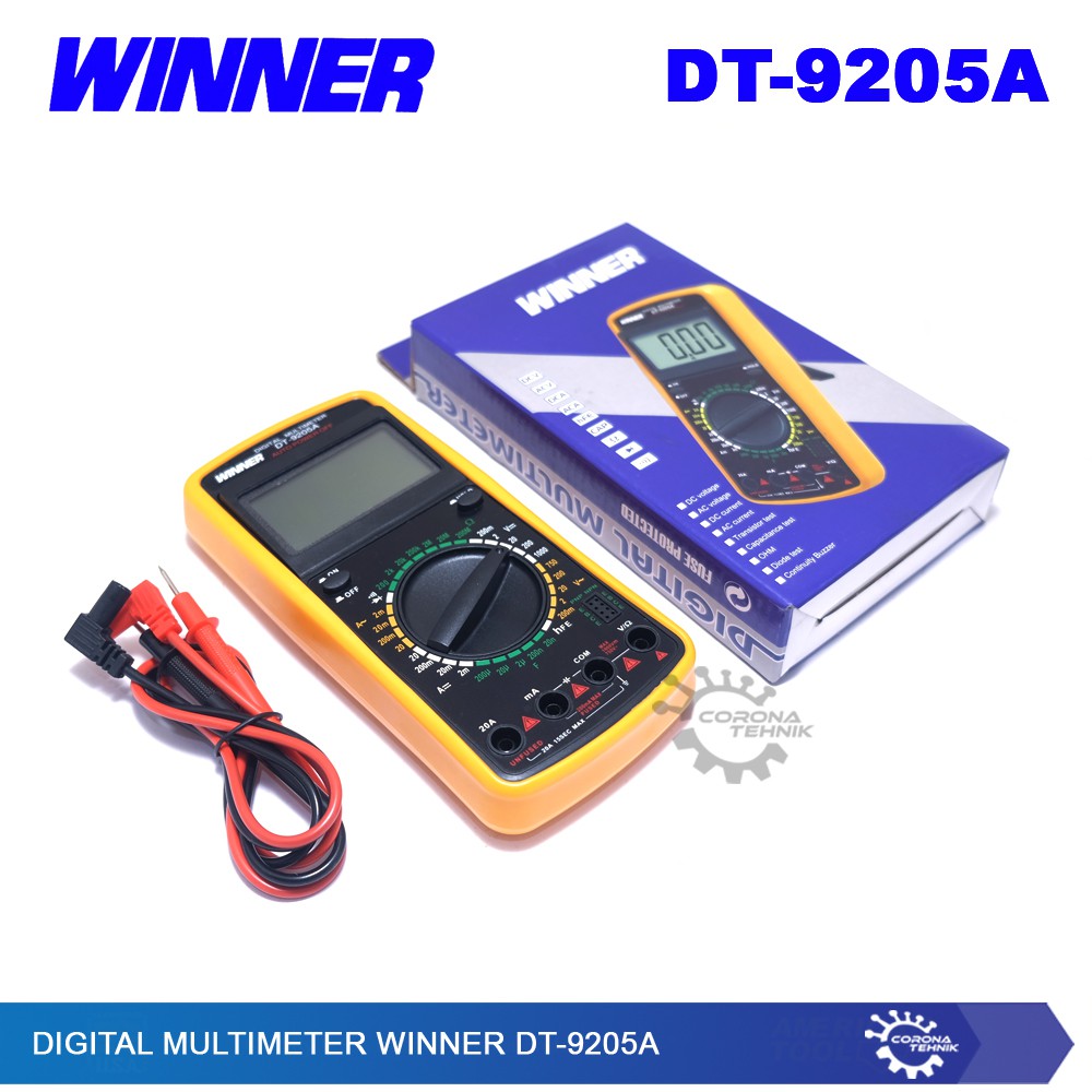 Winner DT-9205A Digital Multimeter - Adjustable Screen