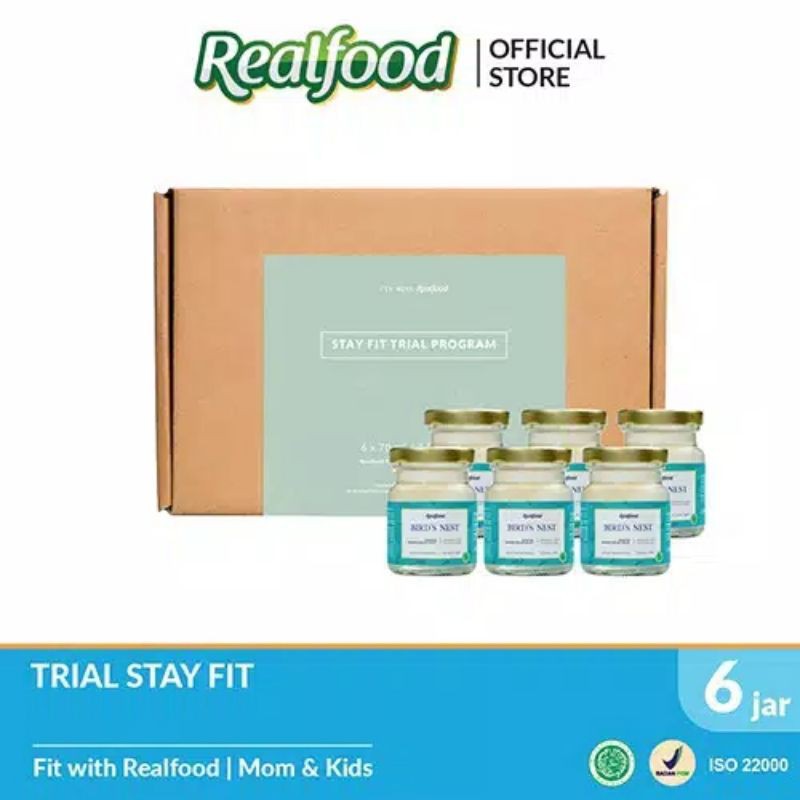 Realfood Trial Stay Fit Program Semi Concentrated Bird's Nest dengan Gula Batu (satuan)