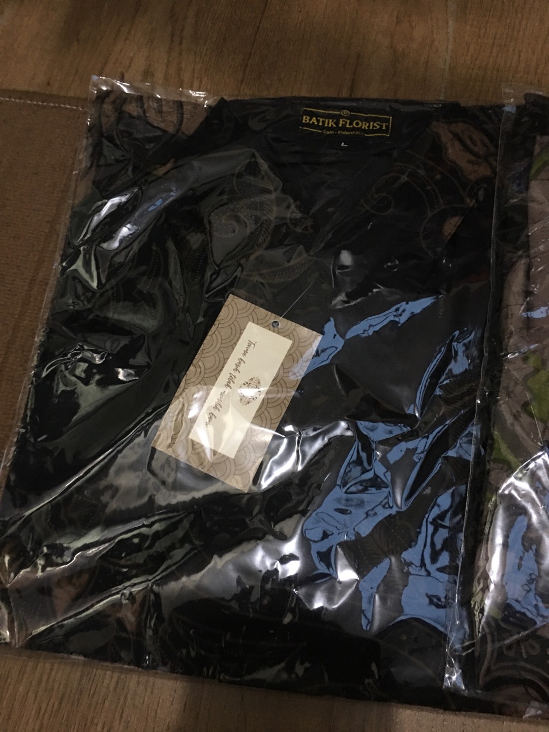 Pari Coklat Panjang Kemeja Batik Pria Full Furing Katun Sragenan