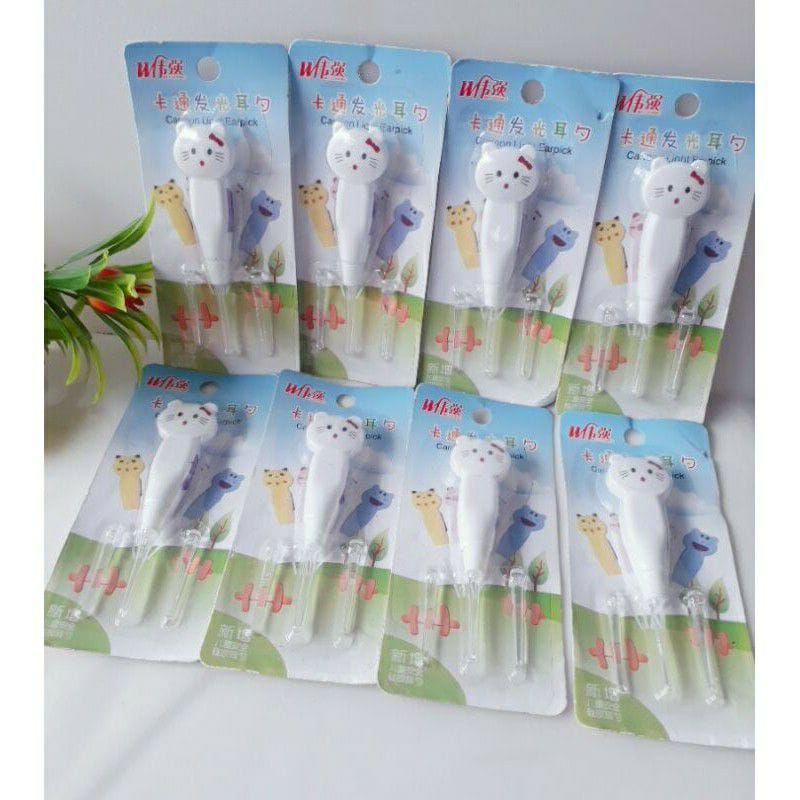 Korek kuping led / Earpick cute animal cartoon / korek kuping karakter