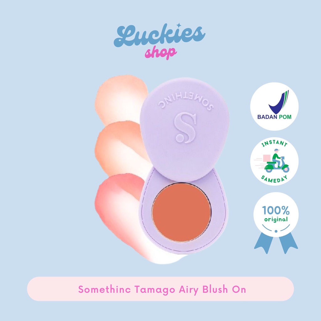 BPOM Somethinc Tamago Airy Blush On Wajah Blushon Perona Pipi