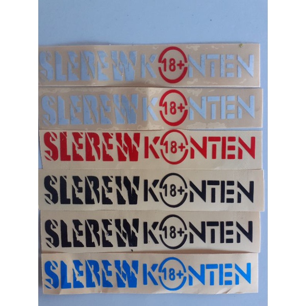 stiker motor sticker variasi slebew konten