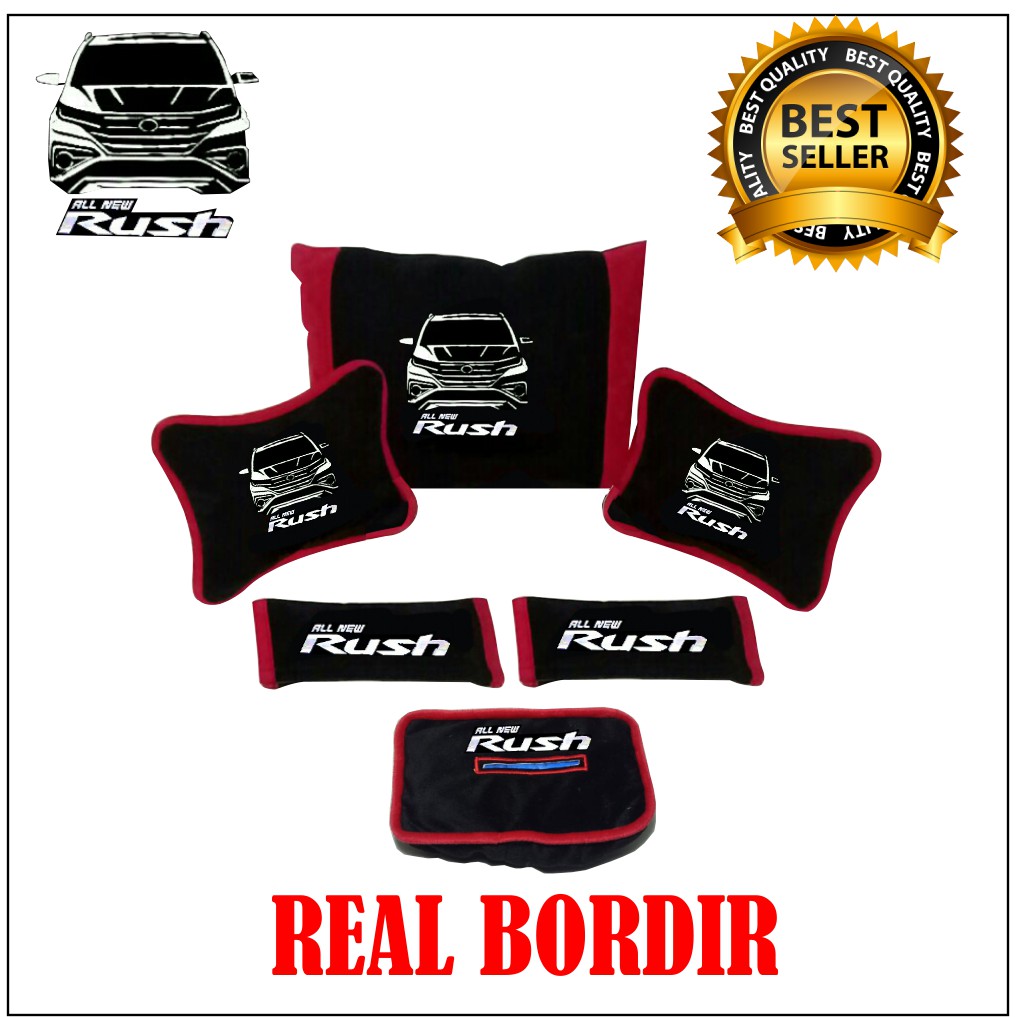 BANTAL MOBIL ALL NEW RUSH HEADREST MOBIL AKSESORIS INTERIOR MOBIL