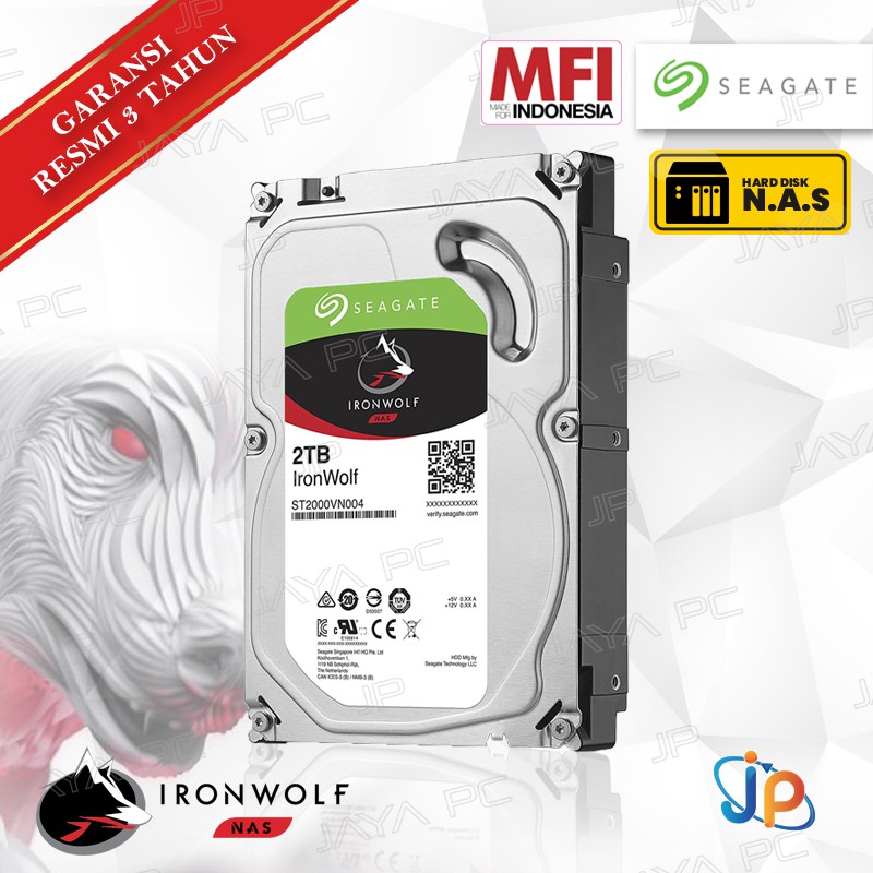 Seagate PC IRONWOLF 2TB 3.5" HDD/ HD/ Hardisk/ Harddisk Internal