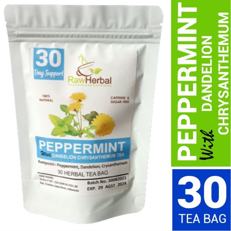 Peppermint Dandelion Chrysanthemum Herbal Tea - 30 Tea Bag