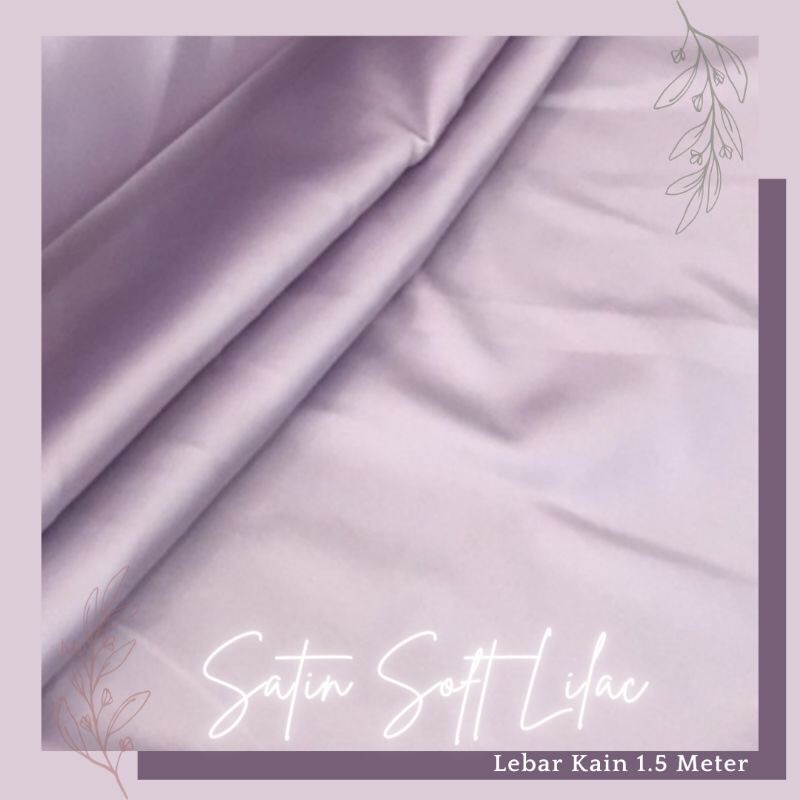 Kain Satin Velvet  Cavali warna Soft Lilac Bahan Background Backdrop Foto