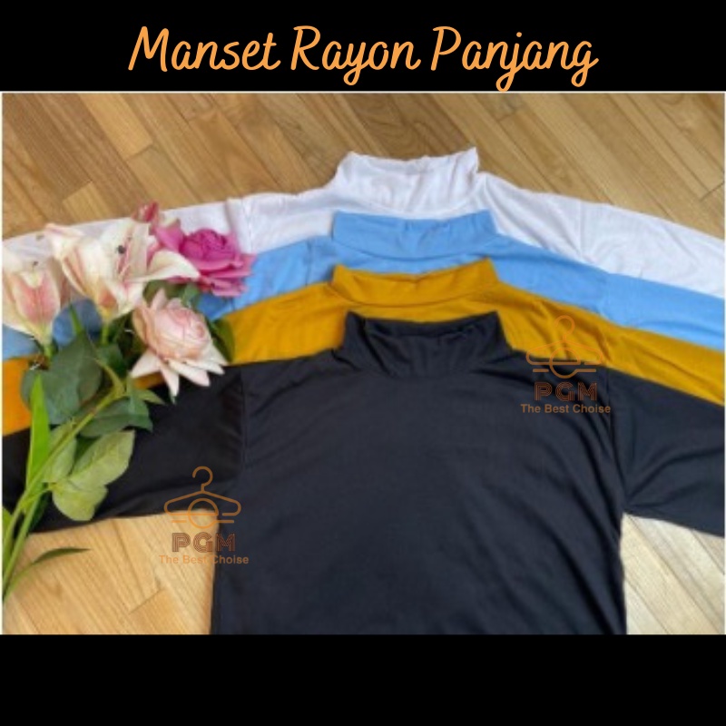 MANSET RAYON SUPER PREMIUM TANGAN PANJANG STANDAR COCOK UNTUK BB 45-60 kg / INNER MANSET DALAMAN WANITA BISA COD ( BAYAR DI TEMPAT )//PGM