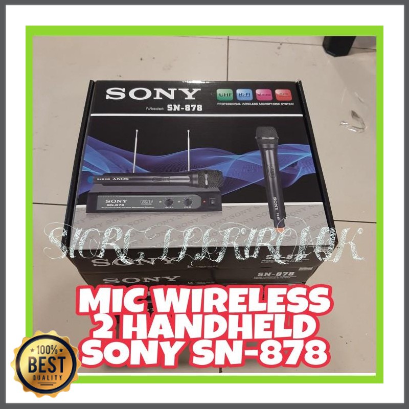 Mishad Shop -  Mic Wireless Sony Sn 87 Microphone Sony SN 87 Suara Vokal Terbaik GU-5117-2584