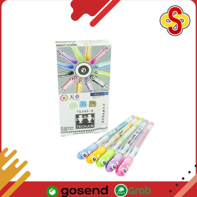 

=====] Pulpen Gel Techjob TG346 0.5 mm - Hitam Isi 12 pcs