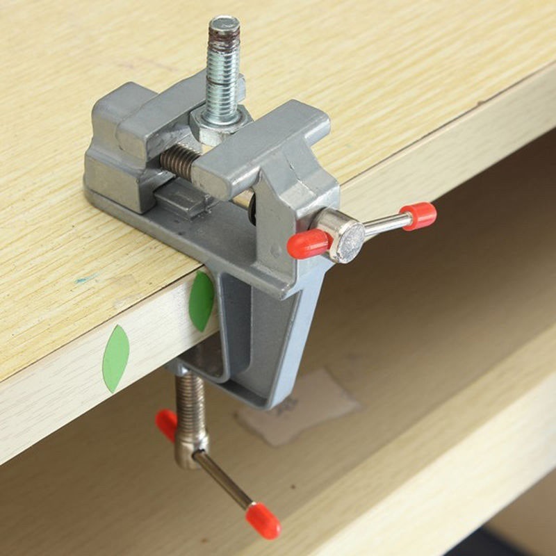 3.5&quot; Aluminum Small Jewelers Hobby Clamp on Table Bench Vise Mini Tool Vice