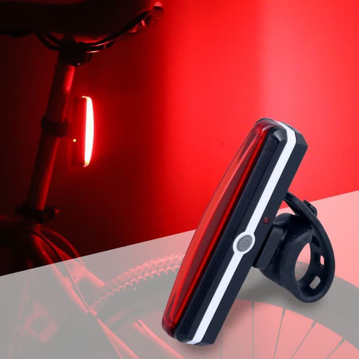 Backlamp Lampu Sepeda LED Taillight Rechargeable can Beam Flash strobo