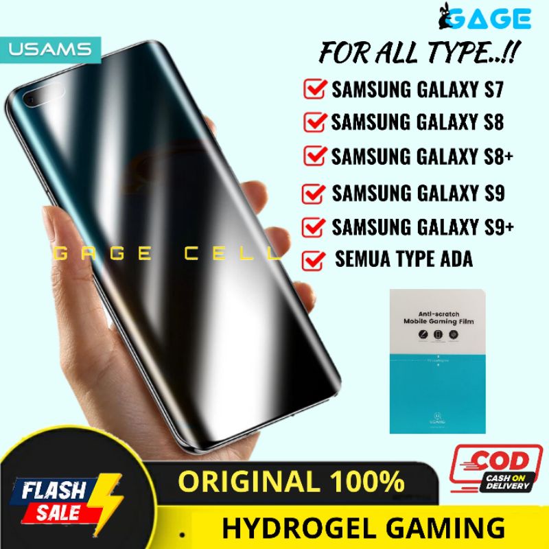 USAMS Hydrogel Samsung galaxy S7 S8 S9 PLUS Anti Gores Glare Matte Gaming Original