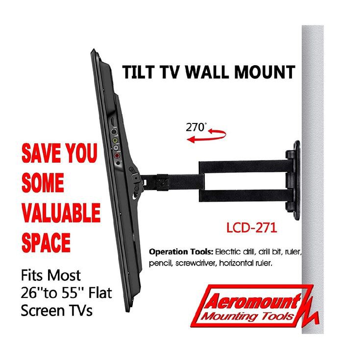 BRACKET TV 55 50 49 43 40 INCH SWIVEL 4 ARAH PREMIUM MODEL