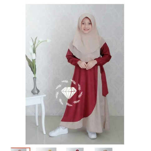 Promo Sale  Syari Polos Maxmara Lux Anayah Real Pic Haji Umroh Baju Gamis Syari