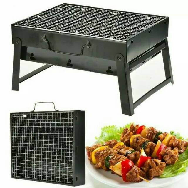 Pemanggang Multifungsi Portable / Small Portable Steel Bbq / Pemanggang