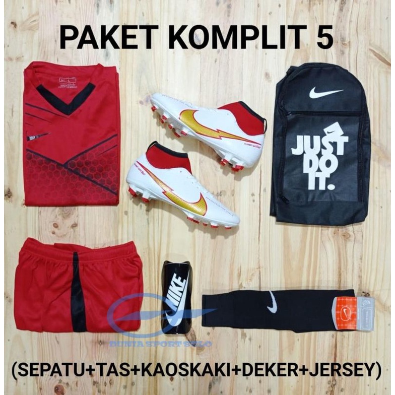 SEPATU BOLA NIKE CR7 PAKET HEMAT 5 DAN BAJU-1