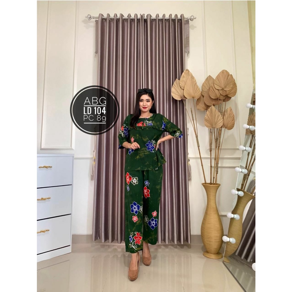 Setelan Cp Wanita Batik Cap Cetak UTARI motif sunan