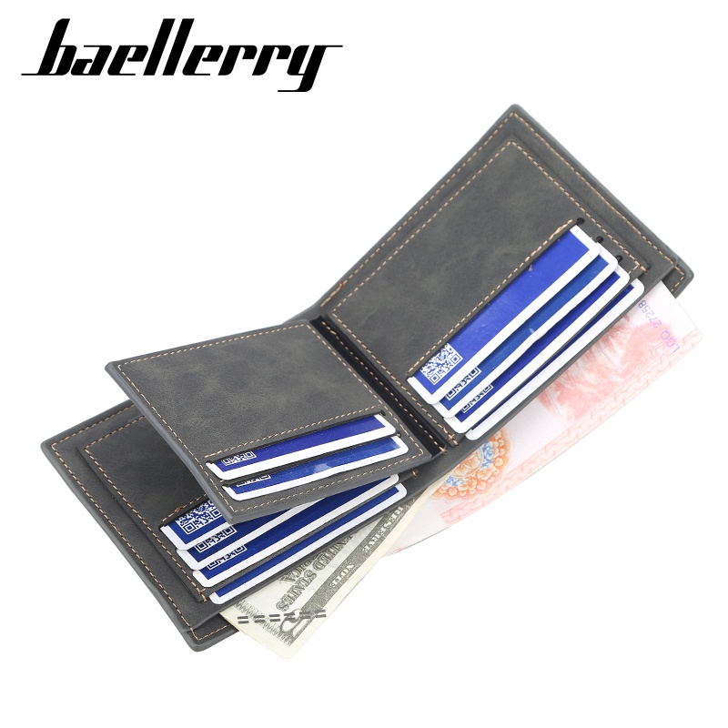 BAELLERRY D9180 Dompet Pria Bahan Kulit PU Leather Premium WATCHKITE WKOS