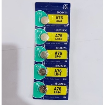 Baterai Jam Kancing Sony LR 44 A 76 Batere Batre Watch Battery LR44 A76