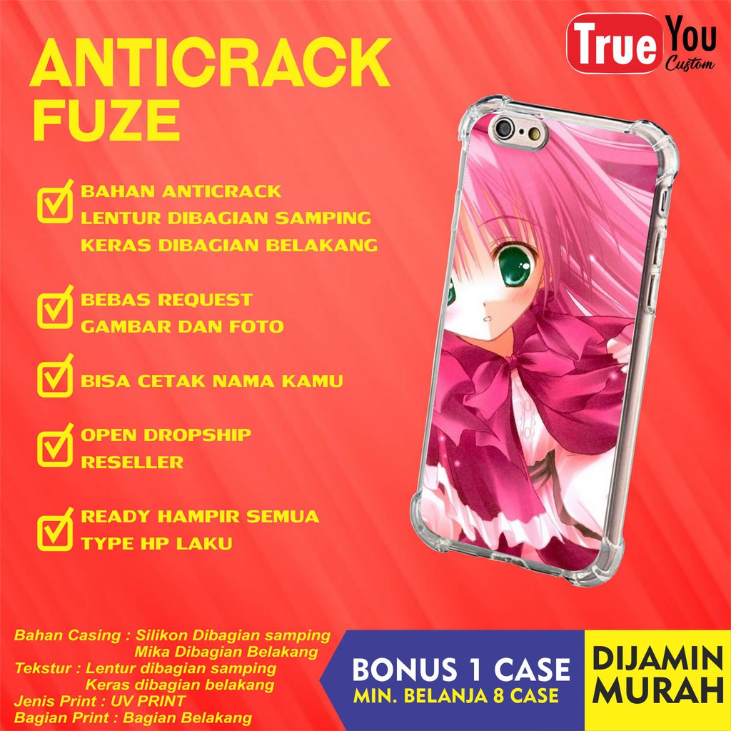 Custom Case Anti Crack Fuze Bebas Request Foto | Shopee Indonesia