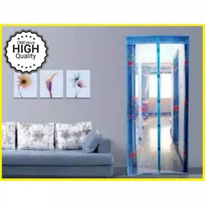 Tirai Kelambu Horden Pintu Anti Nyamuk Magnet