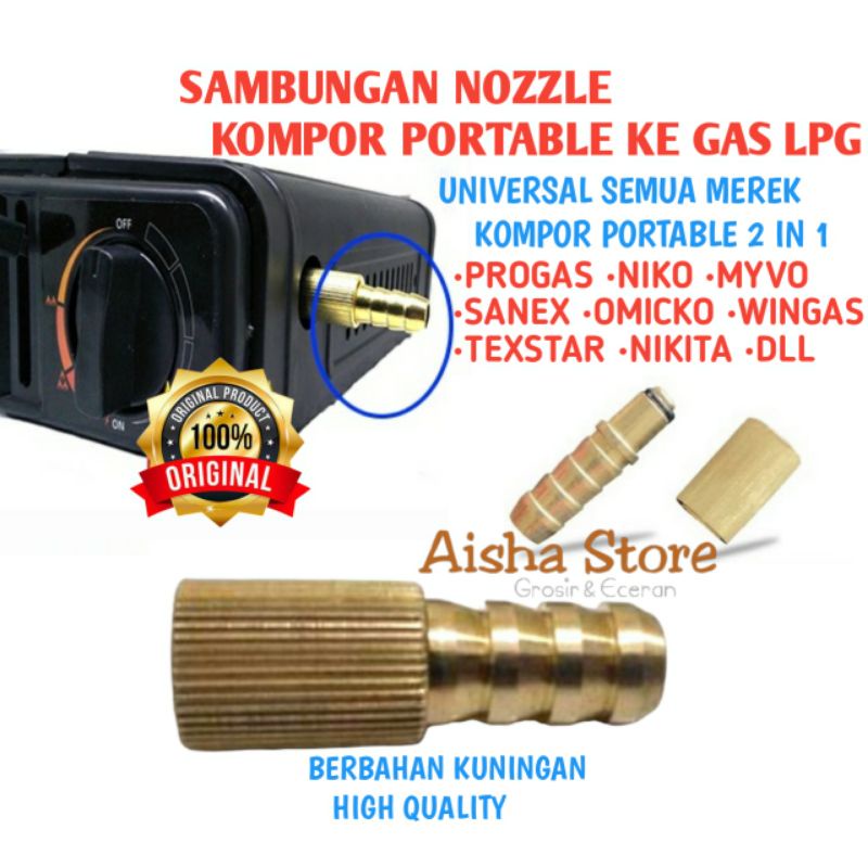 SAMBUNGAN KOMPOR PORTABLE KE GAS LPG SAMBUNGAN SELANG KOMPOR PORTABLE KE GAS LPG