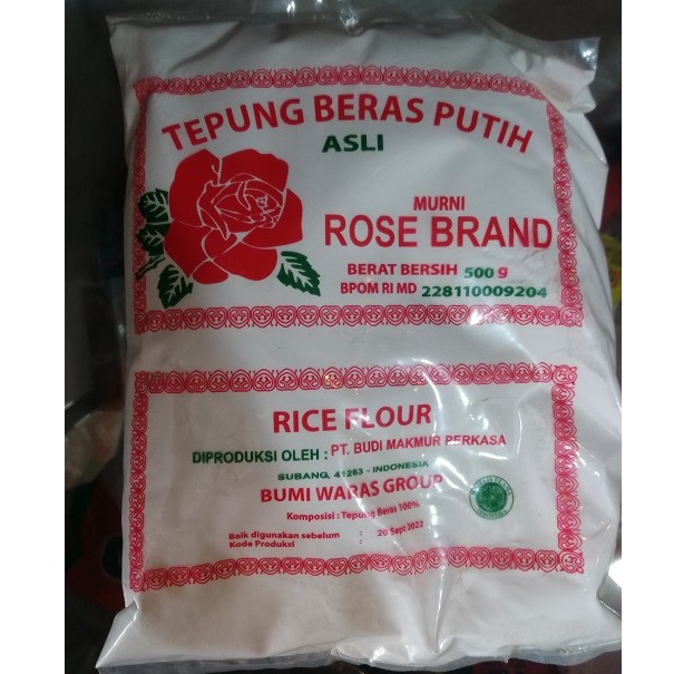 

Tepung Beras Rose Brand Tepung Beras Putih 500gr