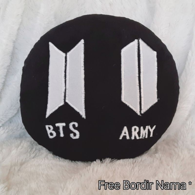BTS ARMY logo plushie boneka bantal bts amry fans custom unik lucu murah