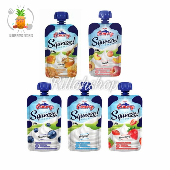 

Cimory Thick & Creamy Squeeze Yogurt All Variant (120g) - Peach