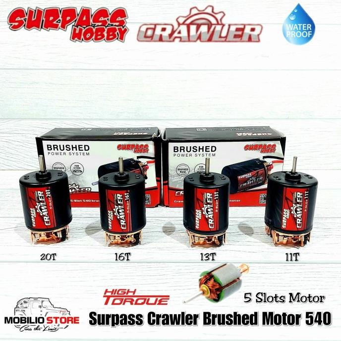 Surpass Hobby Brushed Motor 540 5 Slot RC Crawler 11T 13T 16T 20T