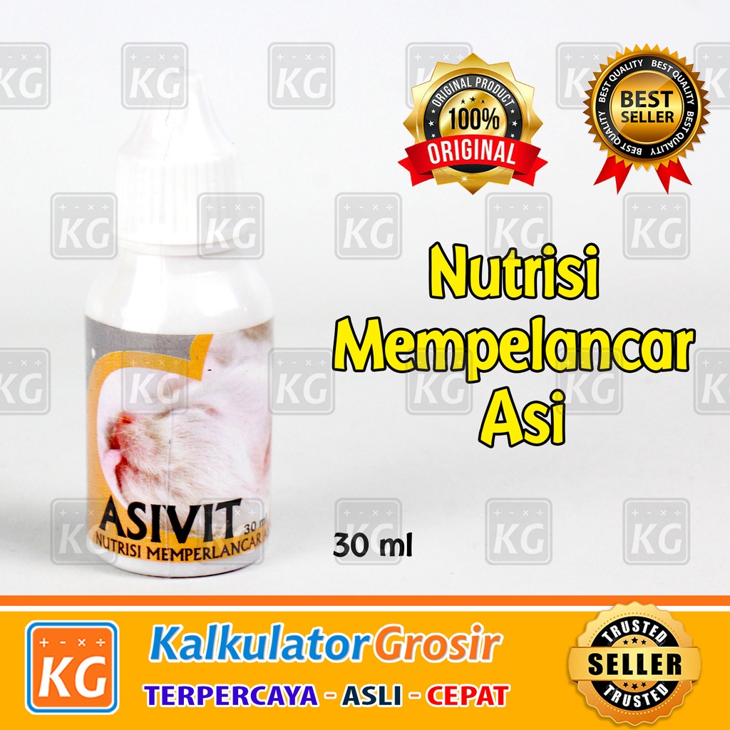 Asivit Cat Obat Suplemen Vitamin Nutrisi Memperlancar Asi untuk Kucing Induk Kucing Menyusui