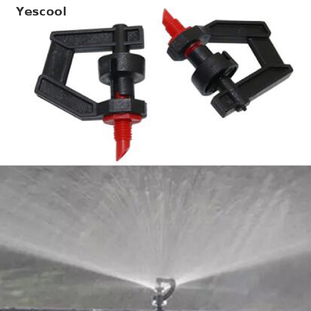 Yescool 20pcs Nozzle Sprinkler Irigasi Taman Tipe G Rotasi 360 Derajat