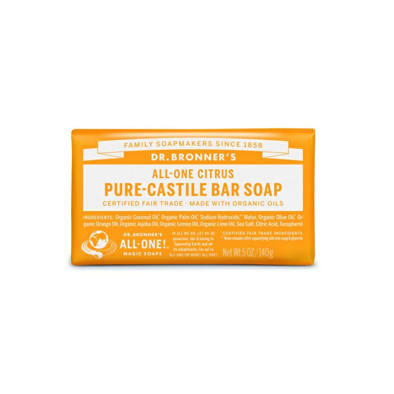 Dr Bronners Pure Castile Bar Soap 140g - Sabun Batang Organic